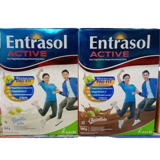 

susu bubuk entrasol active 160gr