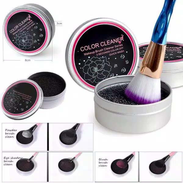 Brush cleaner kaleng pembersih kuas makeup