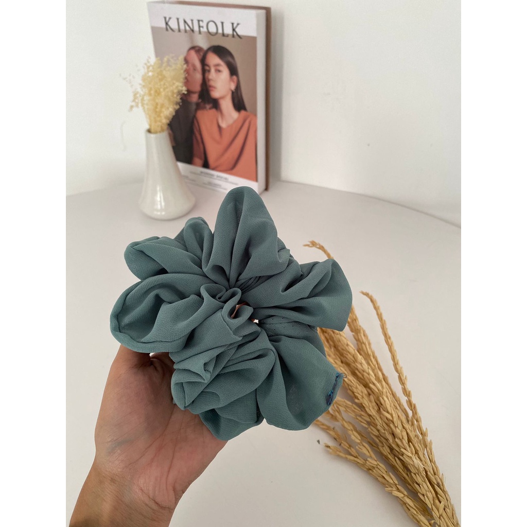 Scrunchie Jumbo Ikat Rambut Cepol Hijab Besar Murah Untuk Wanita By Dailyofprincess