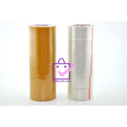 

TAPE / ISOLASI LAKBAN 45mm x 63meter BENING & COKLAT