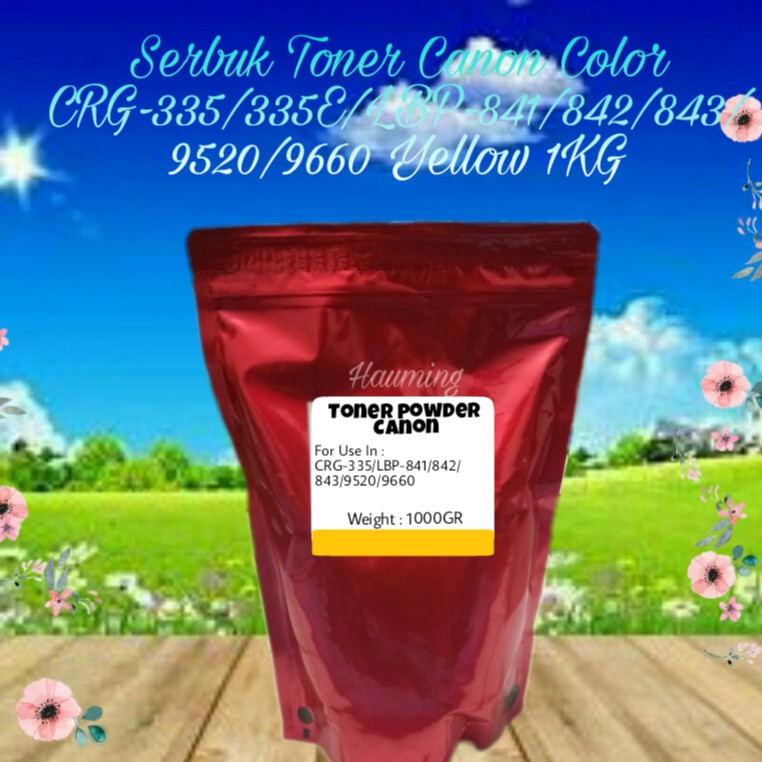 Serbuk Toner Canon CRG-335 335E LBP-841 841CDN 842 842C 843 843Ci 843CX 9520C 9660C Yellow 1kg