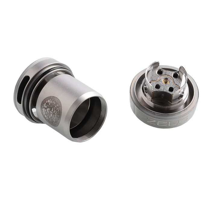 Zeus Dual 26 RTA Atomizer - SILVER [Clone]