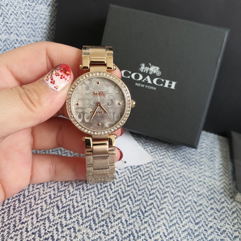 Jam Wanita Coach New York Original Baterai Diamond FullSet