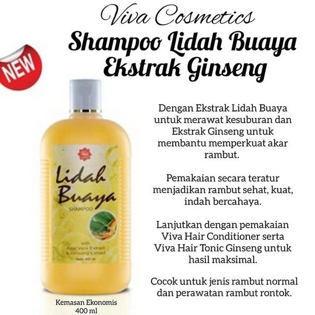 VIVA Shampoo Hair Care Lidah Buaya / Gingseng / Urang Aring 400 ML (GROSIR)