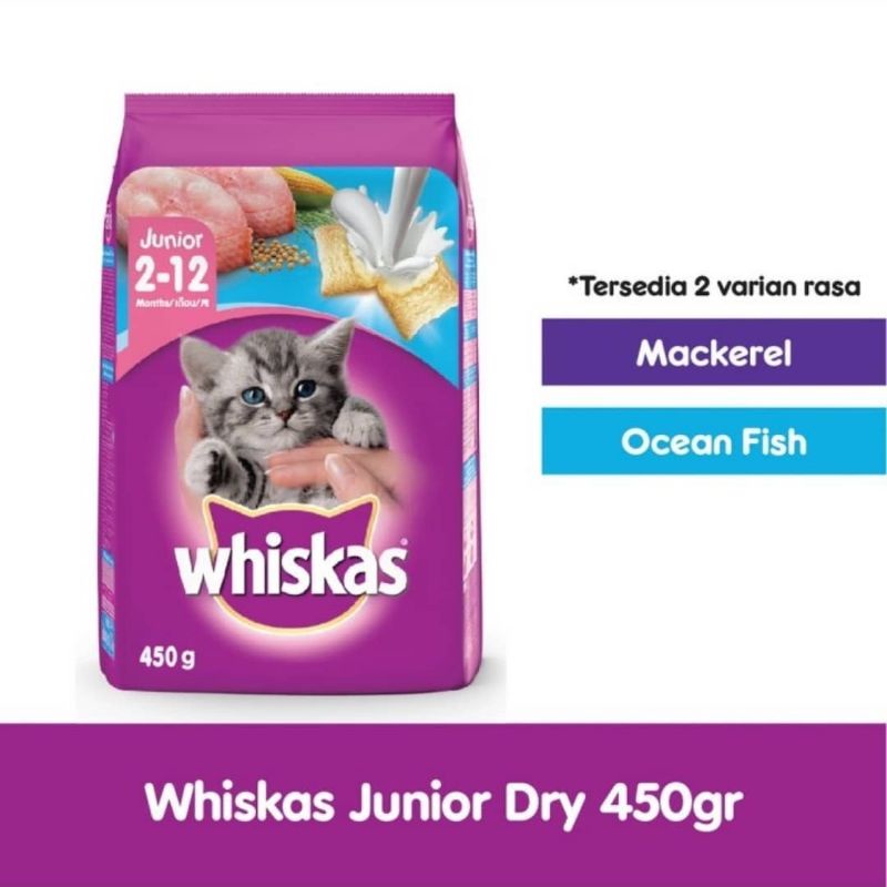Makanan Kucing Whiskas Kitten Dry Food 450gr