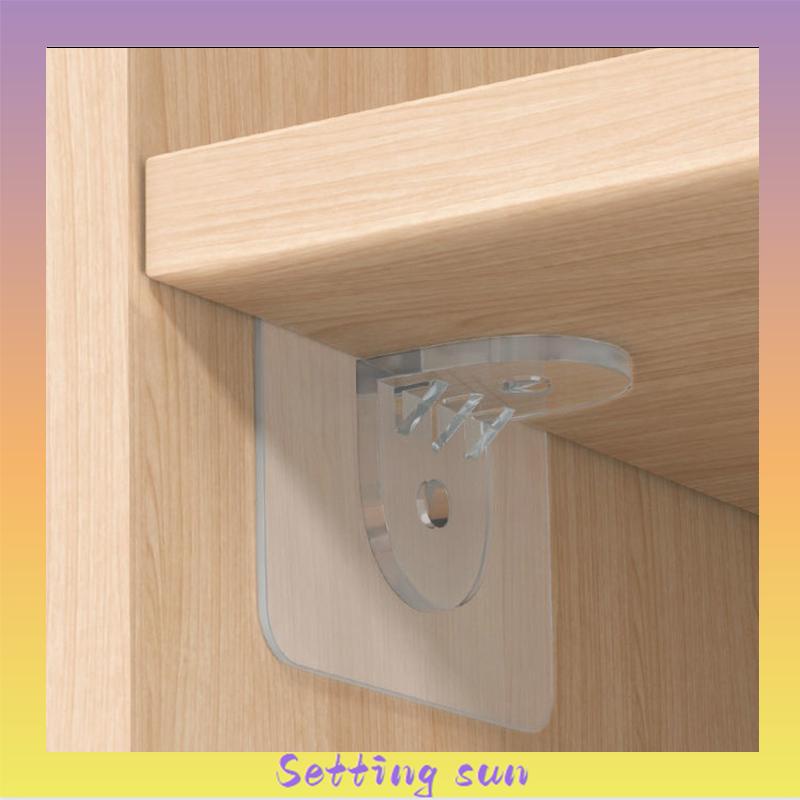 Self-adhesive Wall Hanging Hook Free Punch Sticker Transparan Hiasan Dinding Rumah Tangga Hook TN