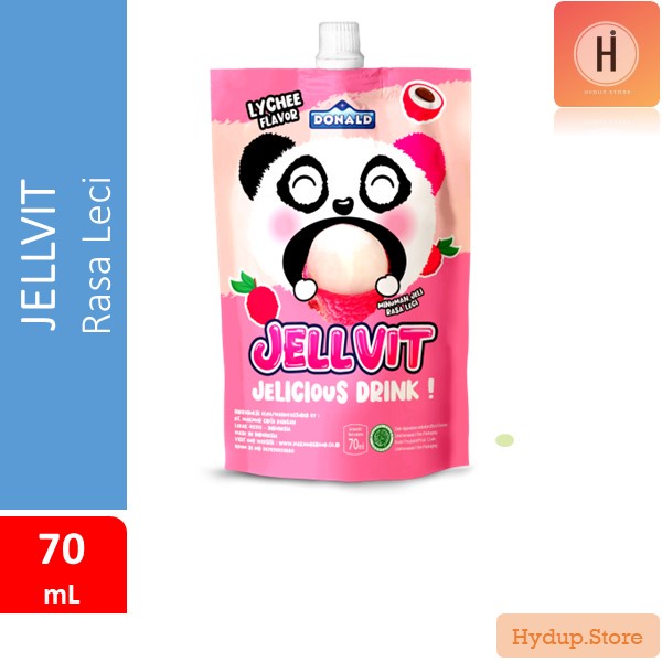 

Donald Jellvit Minuman Jeli Rasa Leci kemasan 70 ml