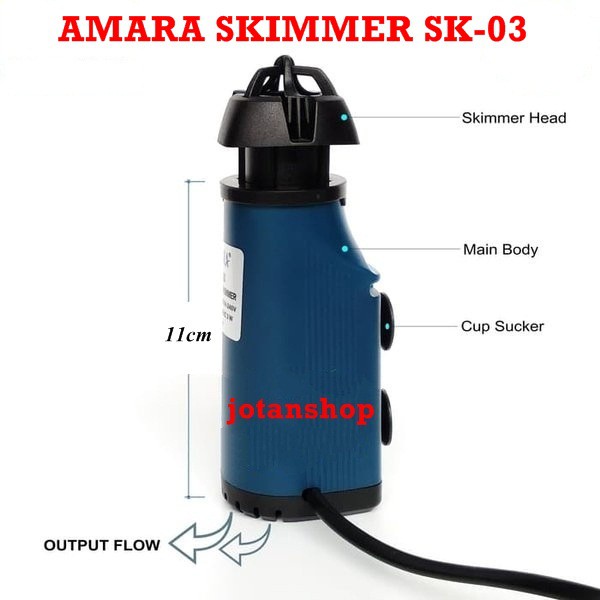 AMARA SK 03 SURFACE SKIMMER  SK03 PROTEIN SKIMER SK-03 AQUARIUM LAUT AQUASCAPE