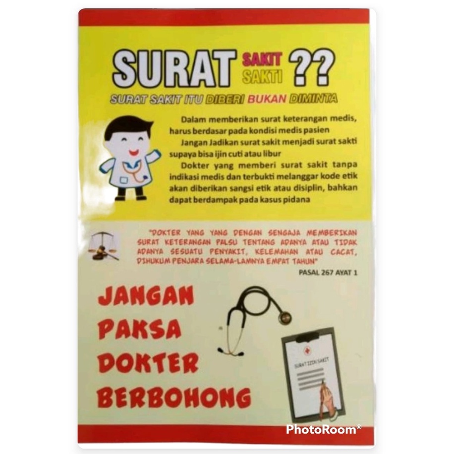 Poster Surat Sakit Dokter