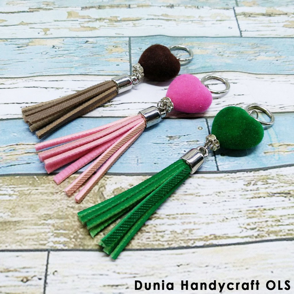 Gantungan Tassel Hati - Charm Tassel