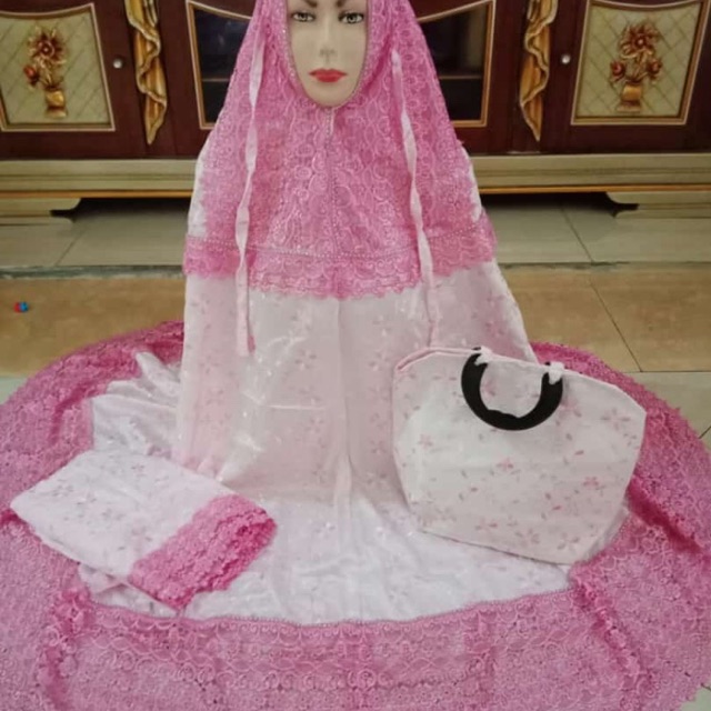 Mukena renda / mukena prada/ mukena brukat