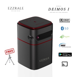 Ezzrale Deimos I Mini Smart Cube Pocket Projector 150 ANSI Android 9.0 Dolby