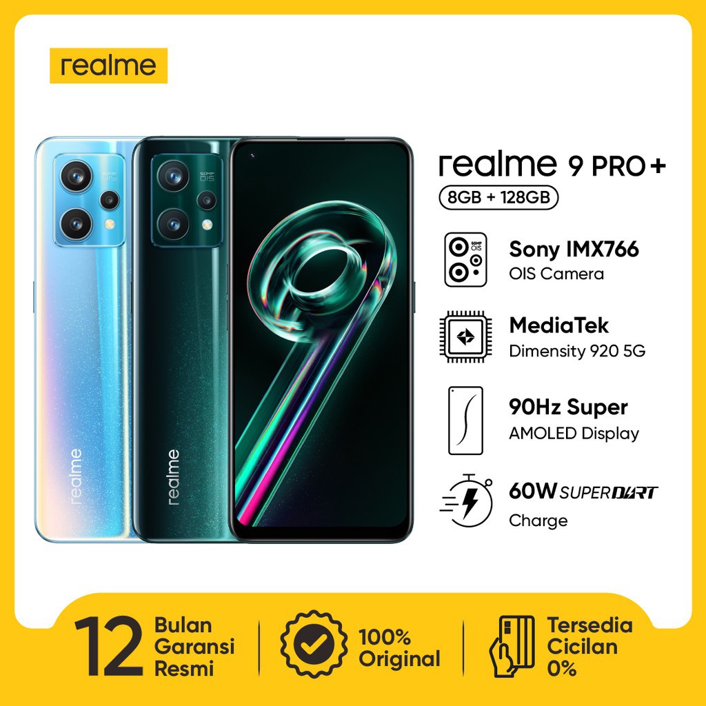 realme 9 Pro+ 5G 8GB/128GB 60W SuperDart Charge Sony IMX766 OIS Camera MediaTek Dimensity 920 Processor