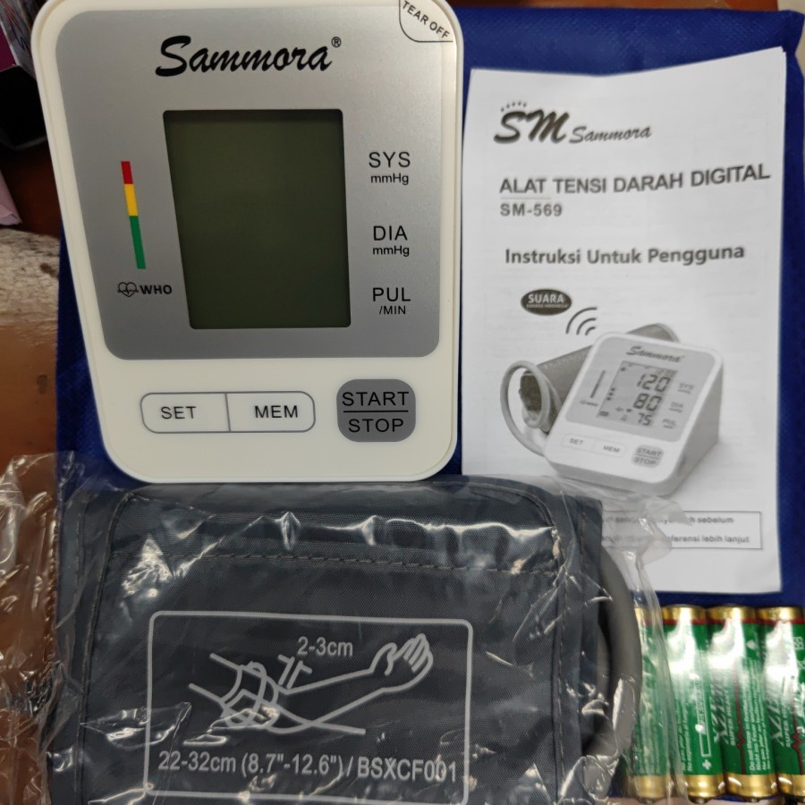 Tensi Darah Digital / Tensimeter Lengan Sammora Fitur Suara SM 569