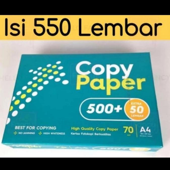 

favorit] Kertas HVS A4 70 gram COPYPAPER 500 + 50 1 rim isi 550 lembar paper