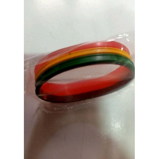 Gelang karet distro/gelang pelangi murah
