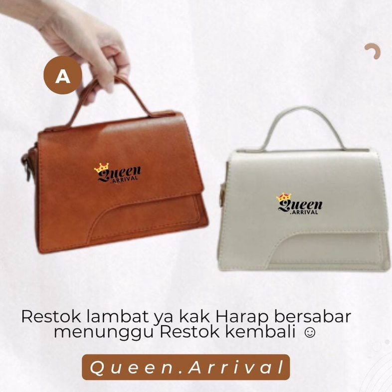 TAS WANITA - TOP HANDLE VISHI PREMIUM - SLINGBAG Tas Selempang Wanita Larisa Simple Elegan Bag Hand Bag Sling Bag Wanita Tas Simple Wanita 2 Ruang Penutup Resleting Dan Magnet