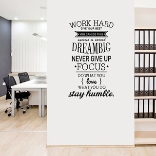 SALE WALLSTICKER STIKER DINDING KATA  BIJAK  QUOTES WORK 