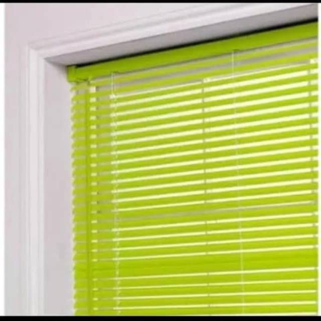  Tirai  jendela  bahan Pvc Gorden Gulung  Venetian Blinds Krei 