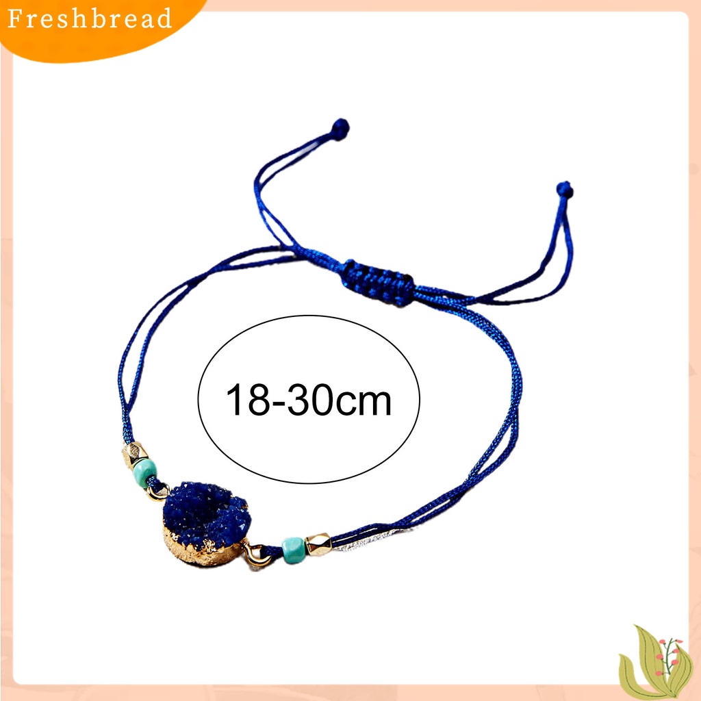 |Frebre Frebre| Gelang Batu Alam Imitasi Adjustable Tahan Lama Gaya Korea Untuk Pria Dan Wanita