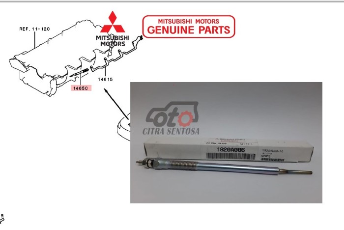 BUSI PEMANAS TRITON GLOW PLUG TRITON 1820A006