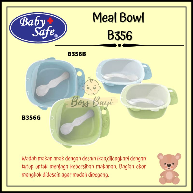 BABY SAFE Suction Bowl B354 / Meal Bowl B356 Mangkok Makan Bayi Anak