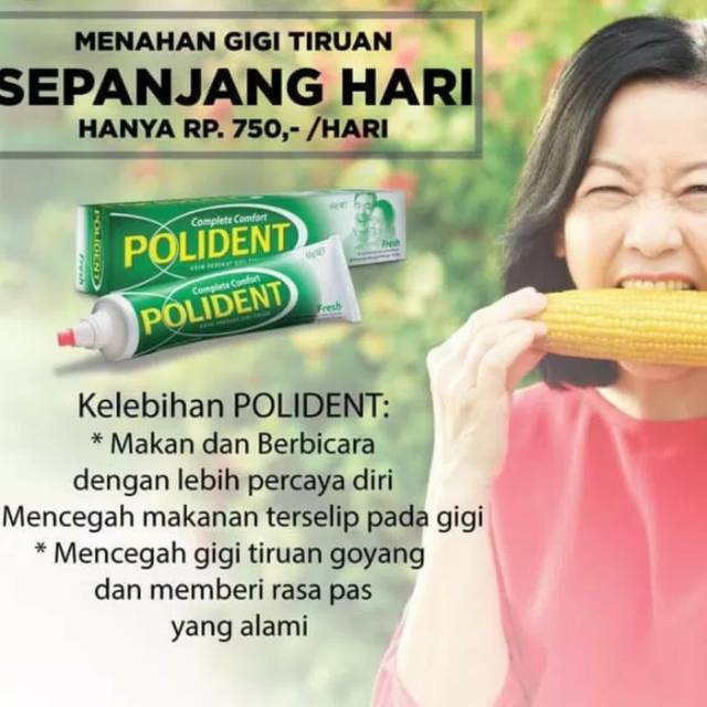 Polident Lem Gigi Palsu / Denture Adhesive Cream