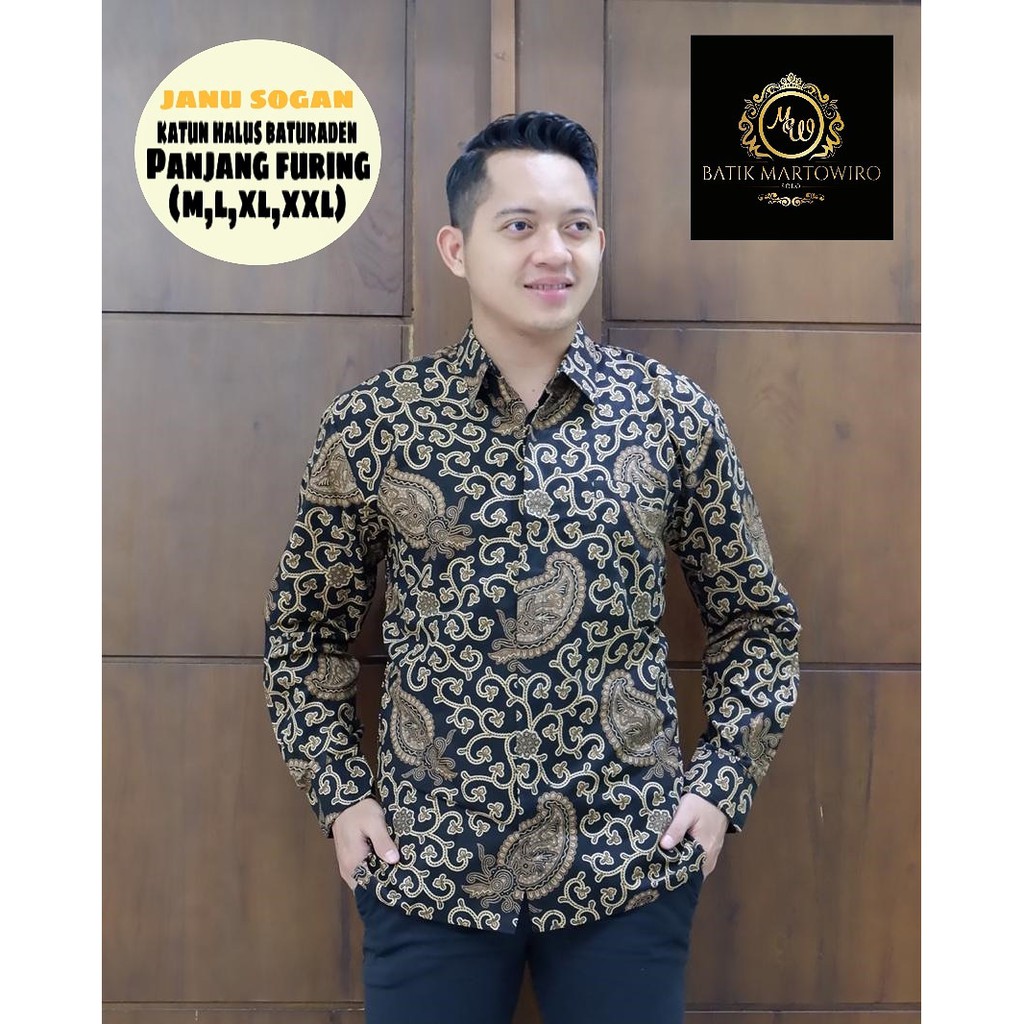 JANU SOGAN MARTOWIRO KEMEJA BATIK PRIA LENGAN PANJANG PENDEK LAPIS FURING ATASAN BATIK PRIA MODERN ULU KAMULYAN ARJUNO BIRU KRESNO AJI KANGEN KAMULYAN NAVY TRESNO KAMULYAN BATURADEN ASMORO JANJI KAMULYAN POSPOAYU HITAM BANU SAKA ASWATOMO IRENG PUSPO AYU