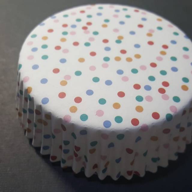 

Kertas panggang roti laminating 100 pc cake case import RCC POLCA Ranbow