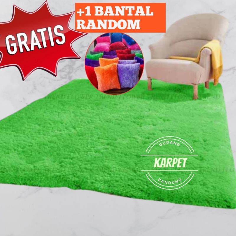 Karpet Bulu Rasfur Murah  Anti Slip Ukuran Besar Lembut Empuk Karpet Lantai Kamar Tidur Kasur Lantai