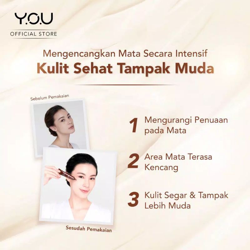 Kosmetik You Golden Age Krim Mata / Energizing Eye Cream 15g [TARABABYSTORE]