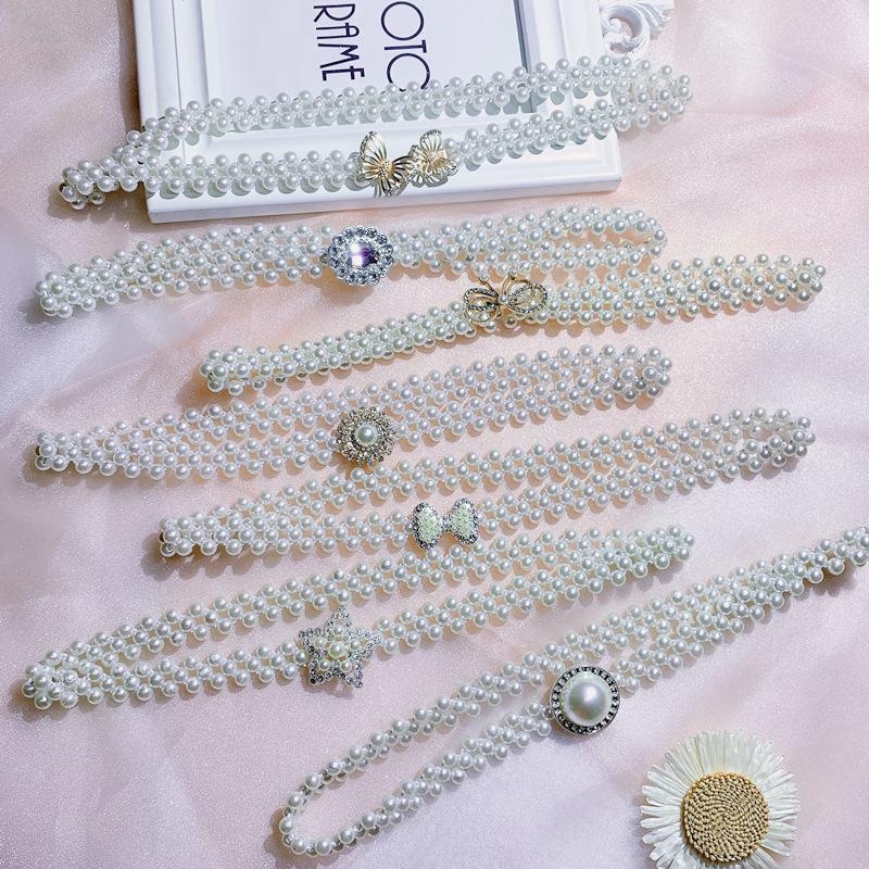 Ikat Pinggang Wanita Mewah - Ikat Pinggang mutiara terbaru MOTIF RANDOM