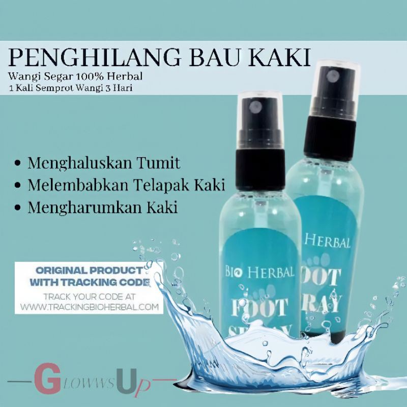 FOOT SPRAY BIO HERBAL ORIGINAL 60ML - FOOT SPRAY - PENGHILANG BAU KAKI