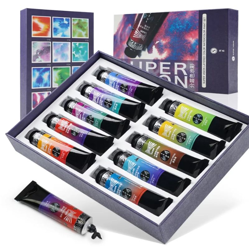 

supervision layered color watercolor set 10clr x 15ml