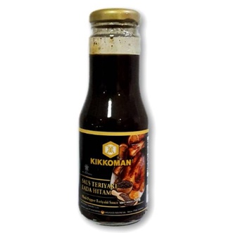 KIKKOMAN TERIYAKI BLACKPEPPER / SAUCE TERIYAKI LADA HITAM 300GR