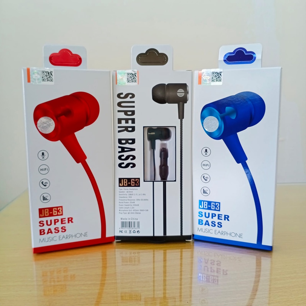 Headset Handsfree Earphone JB-63 Super Bass