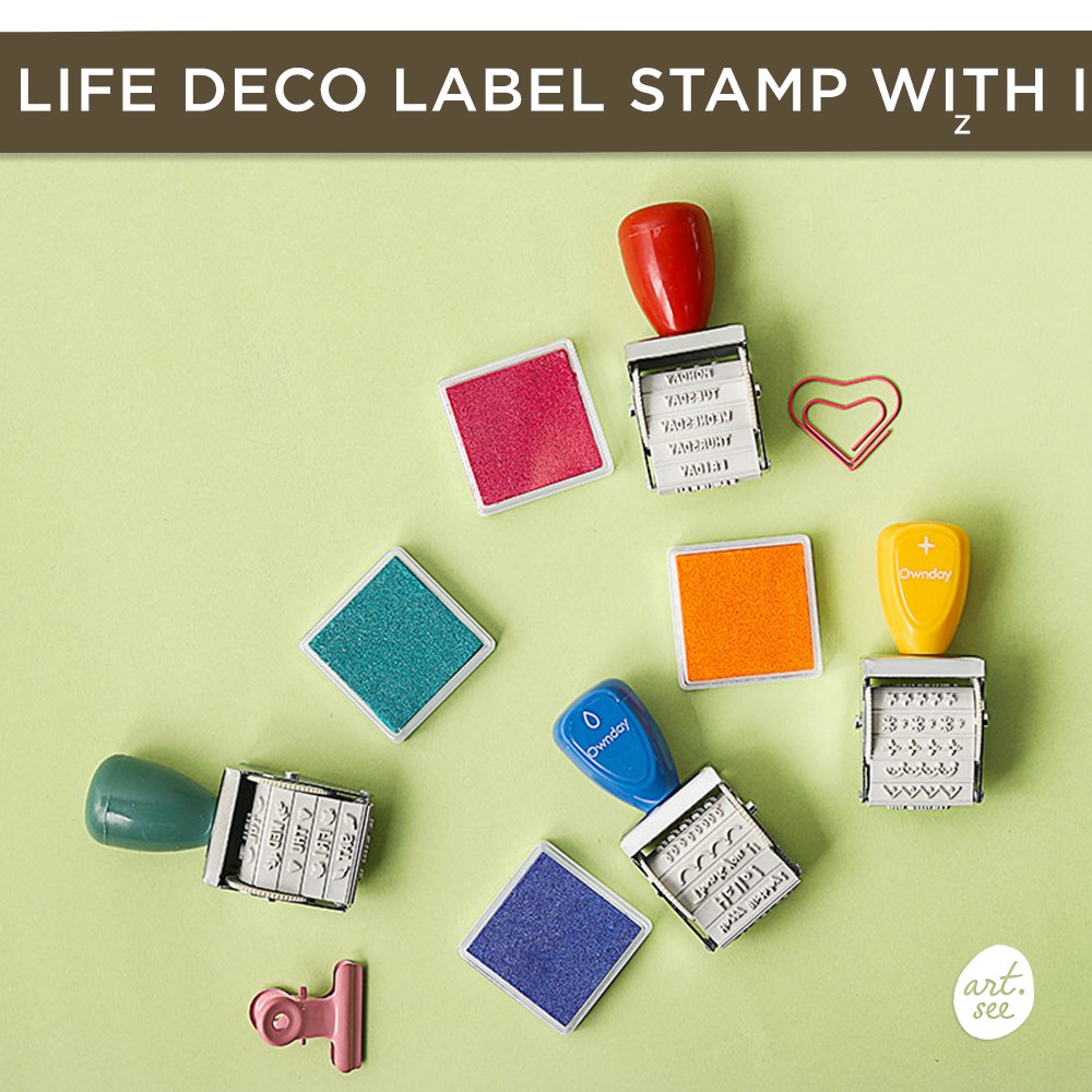 

Warm Life Deco Label Stamp With Inkpad