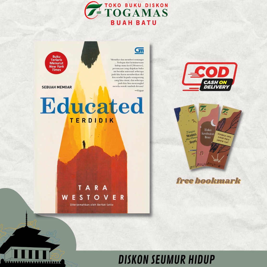 Jual Terdidik Educated Sebuah Memoar Tara Westover Shopee Indonesia