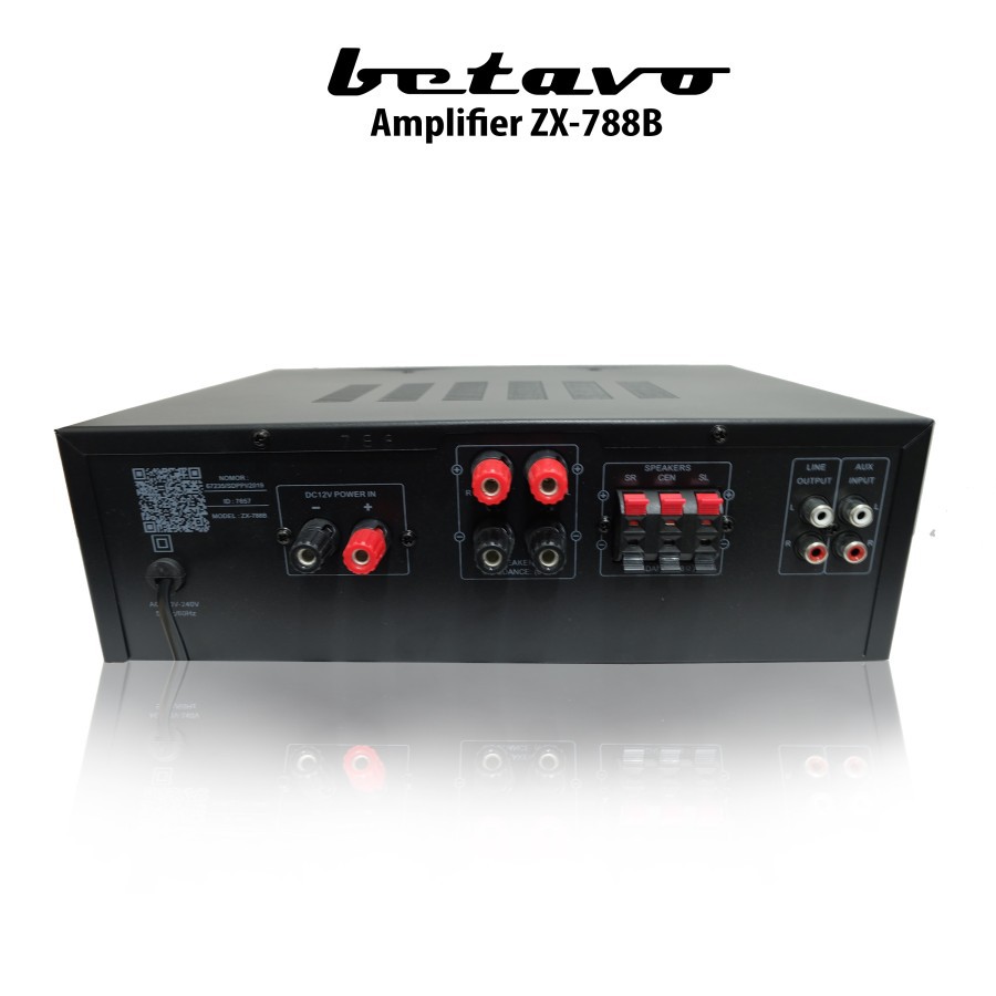 AMPLI POWER KARAOKE BETAVO ZX 788 B PROFESSIONAL AMPLIFIER BLUETOOTH