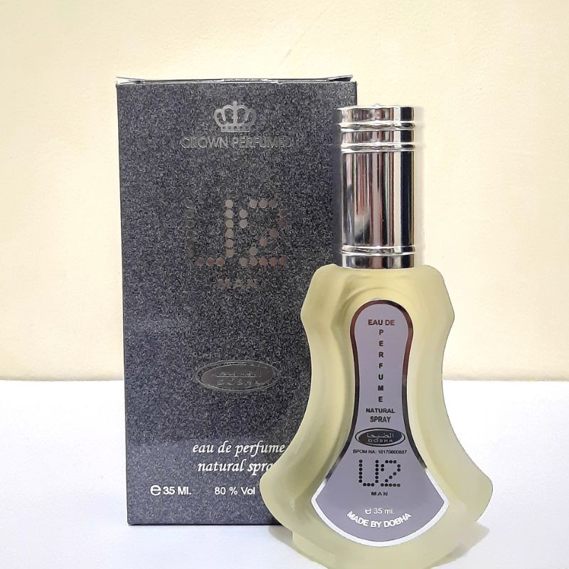 Parfum Dobha U2 MAN Spray 35ml BPOM &amp; MUI