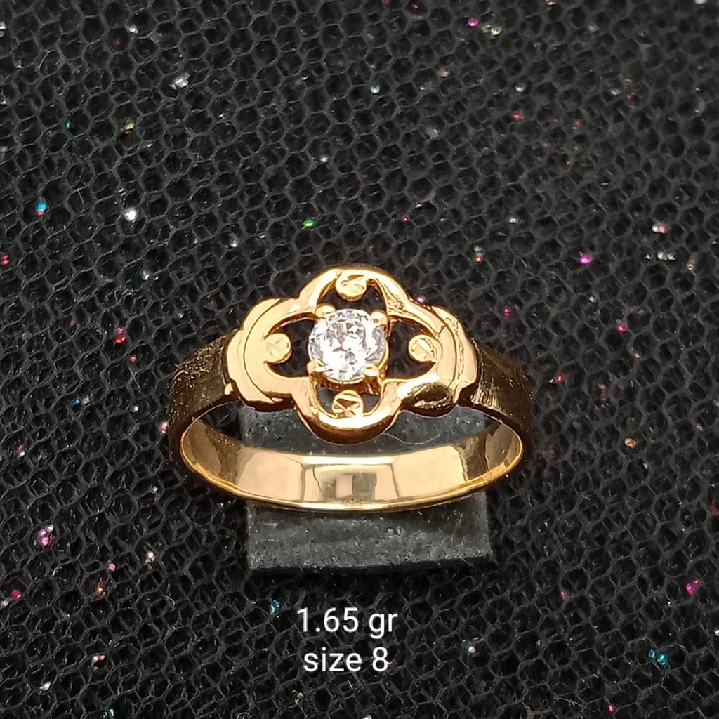 Cincin Emas 17K - 1.65 gr Kadar 750 - 1303