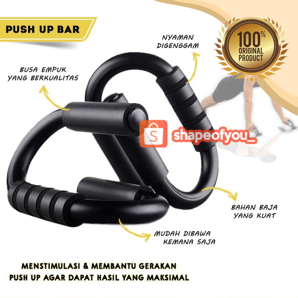 Grosir Power Push Up Bar Alat Fitnes Olahraga Di Rumah Elegan