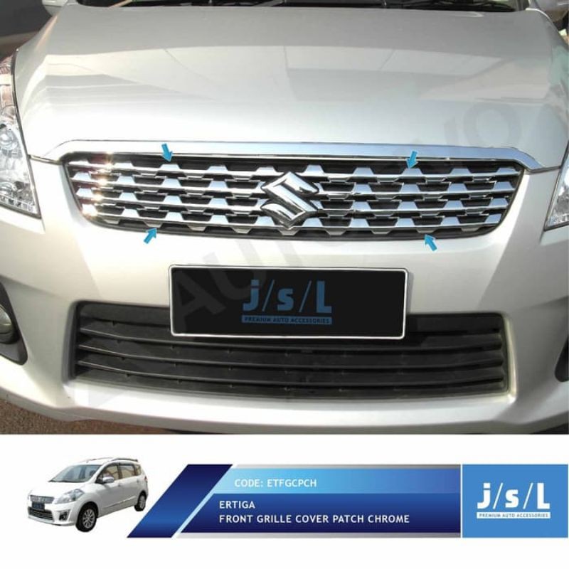 Grill Depan Ertiga 2011 2015 Front Grille Cover Patch Chrome