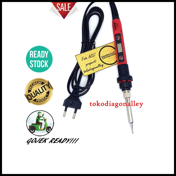 Solder LCD Display 60 Watt Solder Digital Adjustable Temperature Suhu Bisa Diatur Solder Elektrik