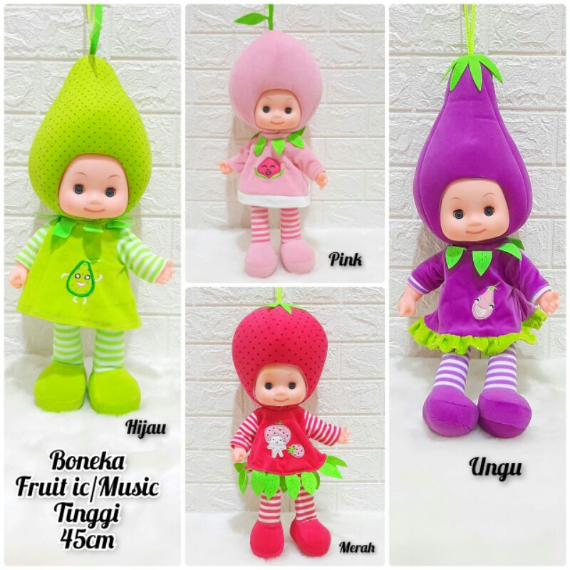 GIRL COSTUME FRUIT IC / MUSIC / Boneka Fruit Music / Boneka buah buahan / Boneka Music / Boneka ic