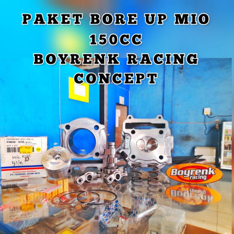 PAKET BORE UP PNP MIO 150 CC BY BOYRENK RACING CONCEPT