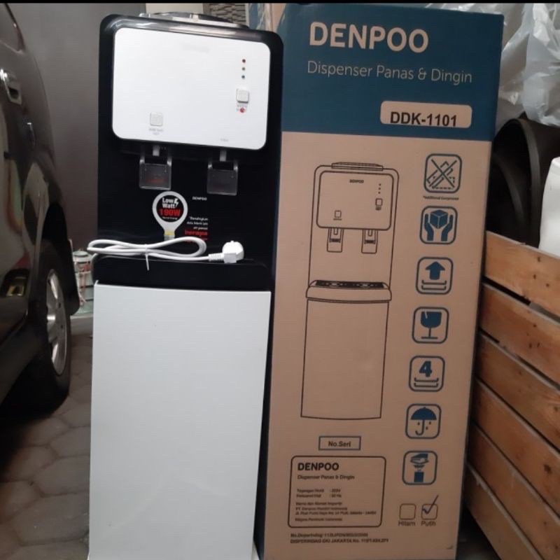 DENPOO DISPENSER DDK 1101 / DDK-1101 (NORMAL AND HOT) GARANSI RESMI-1