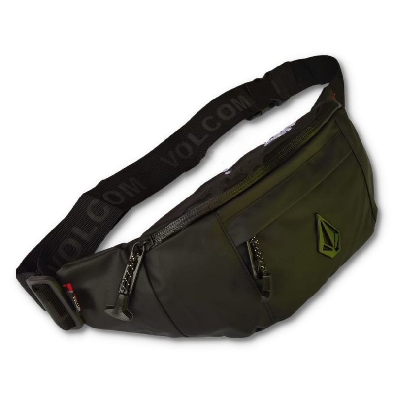 WAISTBAG VOLCOM TAS VOLCOM TAS SELEMPANG VOLCOM WATERPROOF LOGO BESI