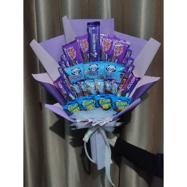 

Buket Snack Wisuda/Acara pribadi/ulang tahun/kado pasangan/pernikahan