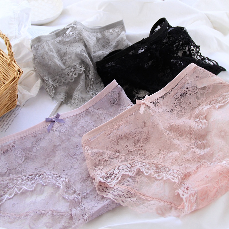 Celana Dalam Wanita Modal Lace Fashion Renda Transparant CD057